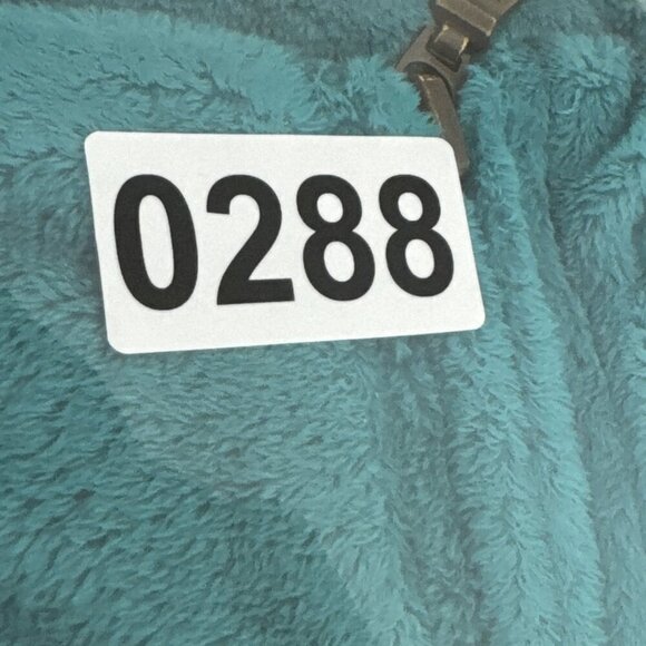 Obermeyer Women's L 1/4 Zip Pullover Jacket Lightweight Fleece Teal EUC - Picture 12 of 13